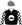 Black, white & black circled mountain, chequered sleeves & cap