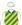 Emerald green & gold diagonal stripes, white sleeves & cap