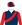 Navy blue, scarlet sashes & sleeves, quartered cap
