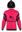 Red, black logo, red sleeves with black chevrons, black cap with red logo