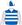 Royal blue & white hoops, grey sleeves, royal blue & white quartered cap